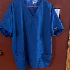 Cherokee Women or Men’s Deep Blue V-Neck Shirt